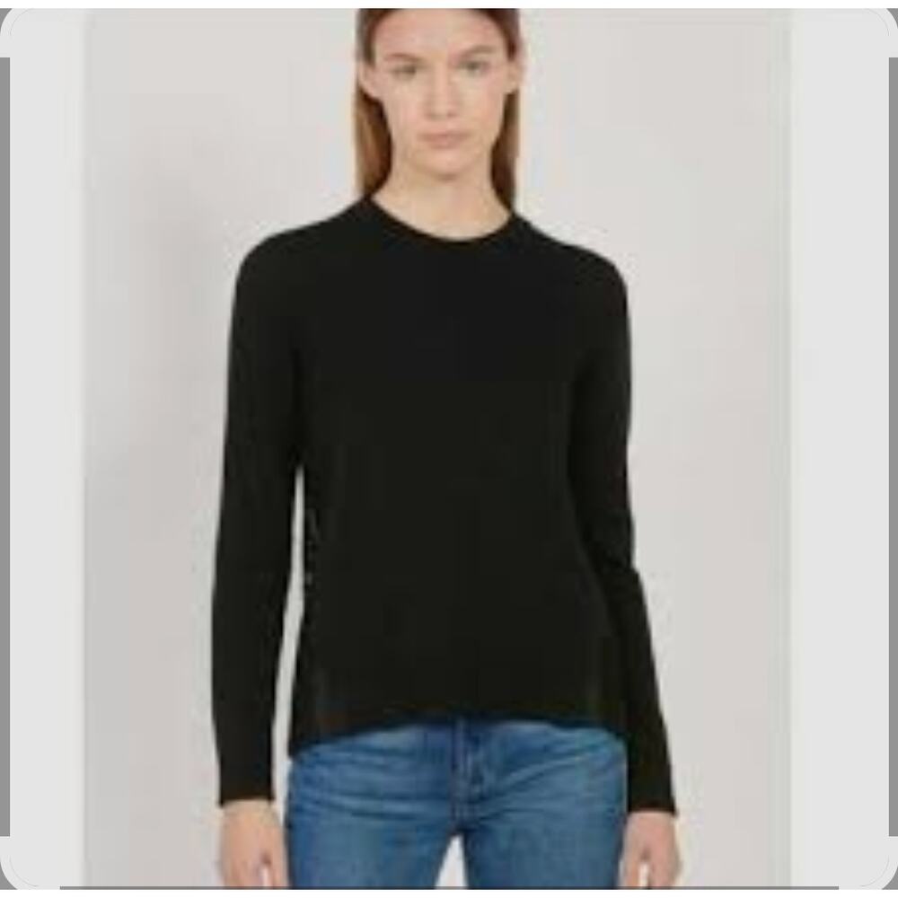 Sandro Paris Black Zipper Merino Wool Sweater - Size Small